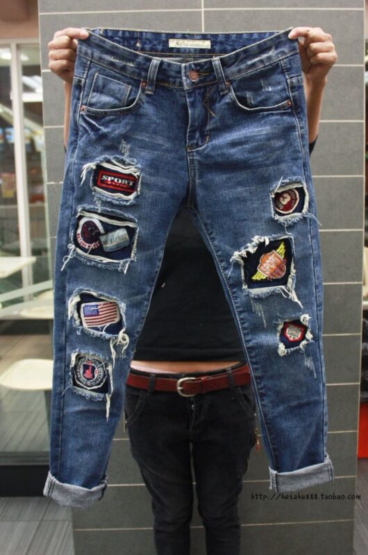 Enhance Your Style! Old Clothing Is Styled Up with Patches - Embroidery ...