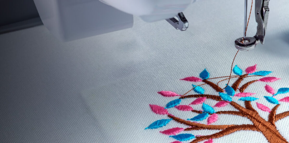 machine embroidery skills