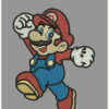 Mario Run embroidery design