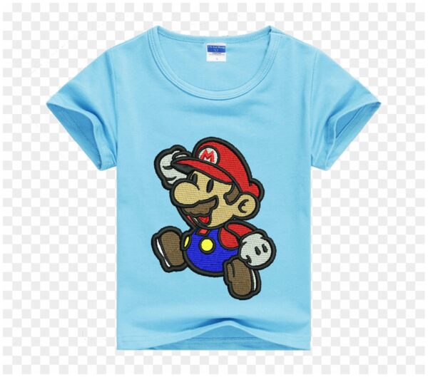 Mario design 2 dollar 3 Mario t shirt front