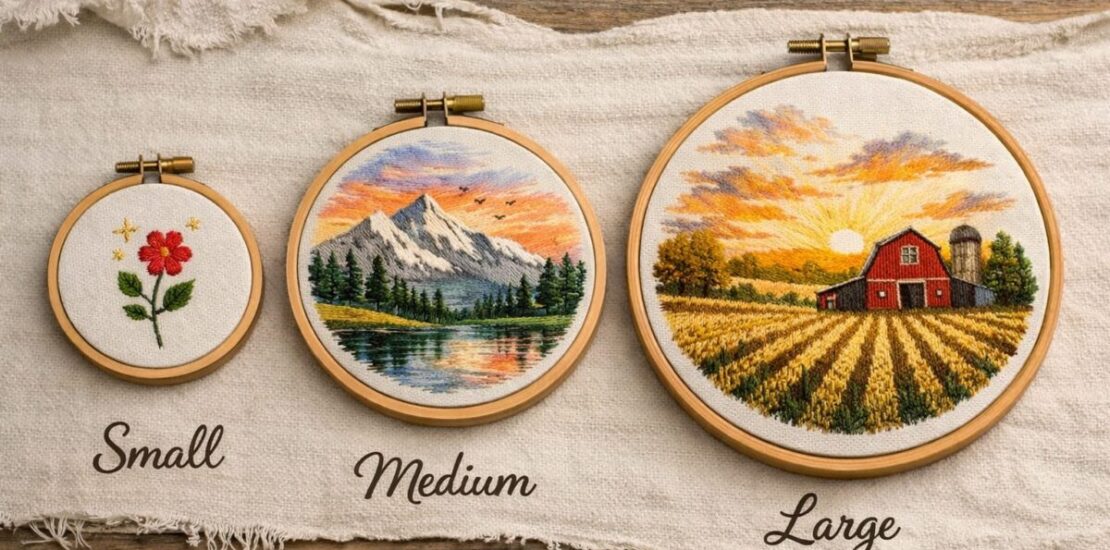 embroidery hoop sizes comparison for perfect stitch quality