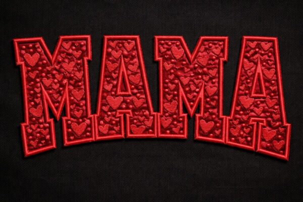 Mama Love Embroidery design