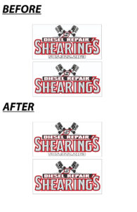 Vector design Shearing