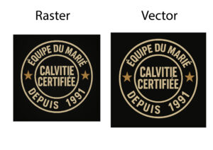 Equipe  du mariee vector design