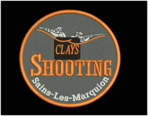 shooting embroidery design