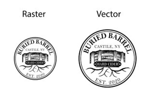 Buried Barrel logo vector from embroidery skill