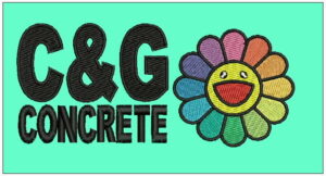 C&G embroidery design