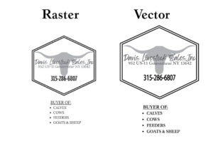 Davis Livestock vector design from embroidery skill