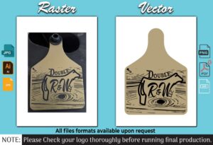 vector design Double R&W Vector Art