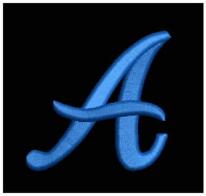 A latter puff embroidery