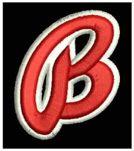 Embroidery designs B puff-Bulldogs-Dawgs-Bulldogs wording ready 1 B puff embroidery design