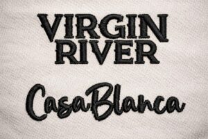 Casa and Virgin embroidery design