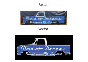 Vector digitizing Field of dreams