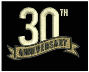 Embroidery design anniversary-ao-delta