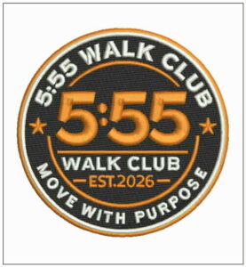 Embroidery design Walk Clup ready